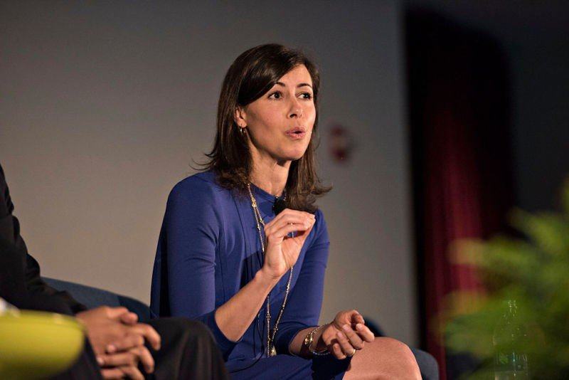 Jessica Rosenworcel, a commissioner with the U.S. Federal Communications Commission (FCC), speaks at INTX: The Internet & Television Expo in Chicago, Illinois, U.S., on Wednesday, May 6, 2015. The eve
