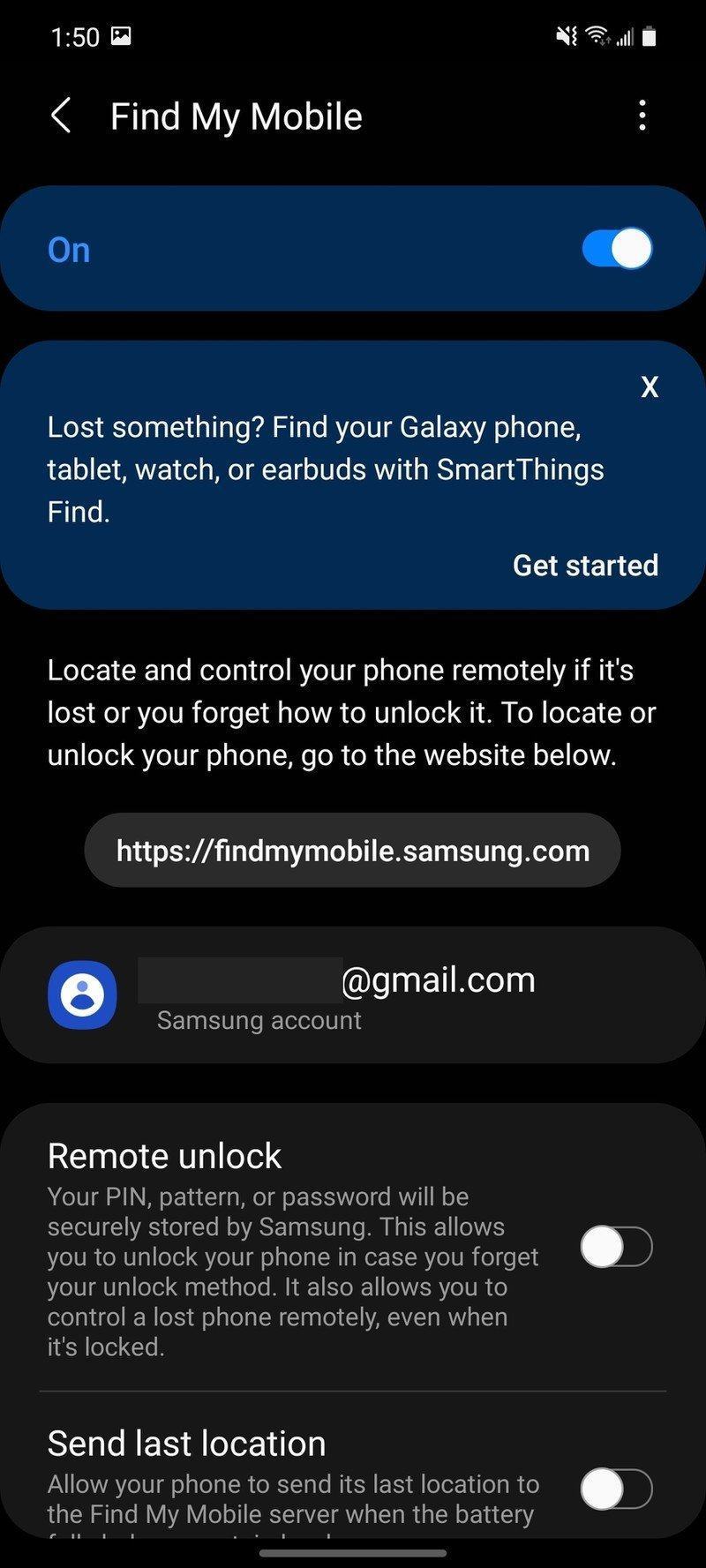 Samsung Findmydevice App 3