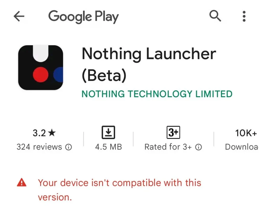 Nothing launcher