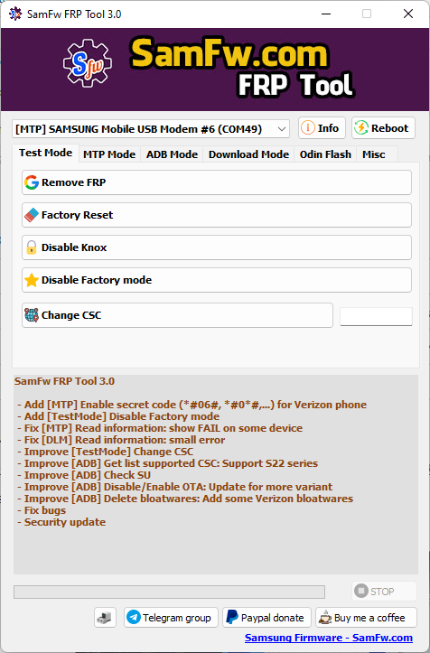 SamFw FRP Tool 1.0 Free Download